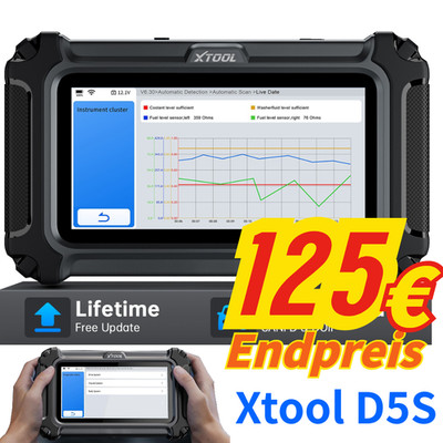 2026 NEU XTOOL D5S OBD2 Diagnosegerät Fahrzeugdiagnosegerät Fehlercode Lesegerät