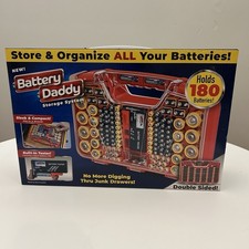 Battery Daddy Battery Caddy Organizer with Storage Case and Tester NEW In box