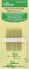 Clover Gold Eye Quilting Needles Between No. 9