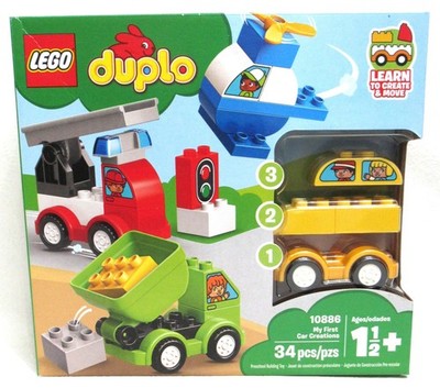 LEGO DUPLO My First Car Creations 10886 | 34 Pieces RETIRED New Factory Sealed