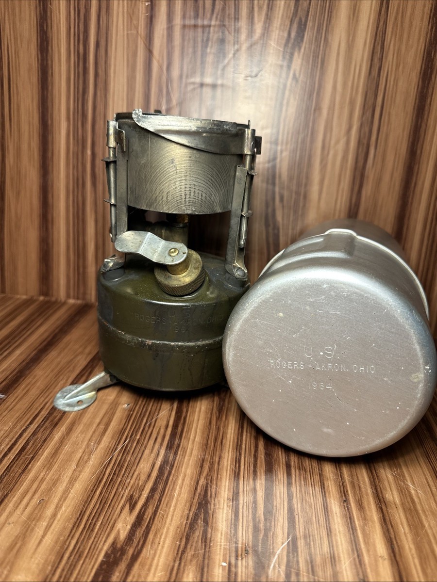 Vintage 1964 M-1950 Rogers Akron~US Army Camp Cook Field Stove