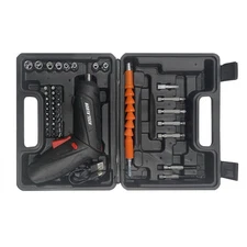 Cordless Power Screwdriver North Tech 203-6647 W/ Bits Extension Hard Case