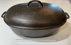 Vintage Cast Iron No. 9 Griswold Oval Roaster Dutch Oven Erie Pennsylvania