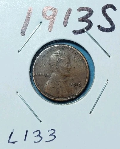 1913S Lincoln Cent / Good G with Details / Low Shipping