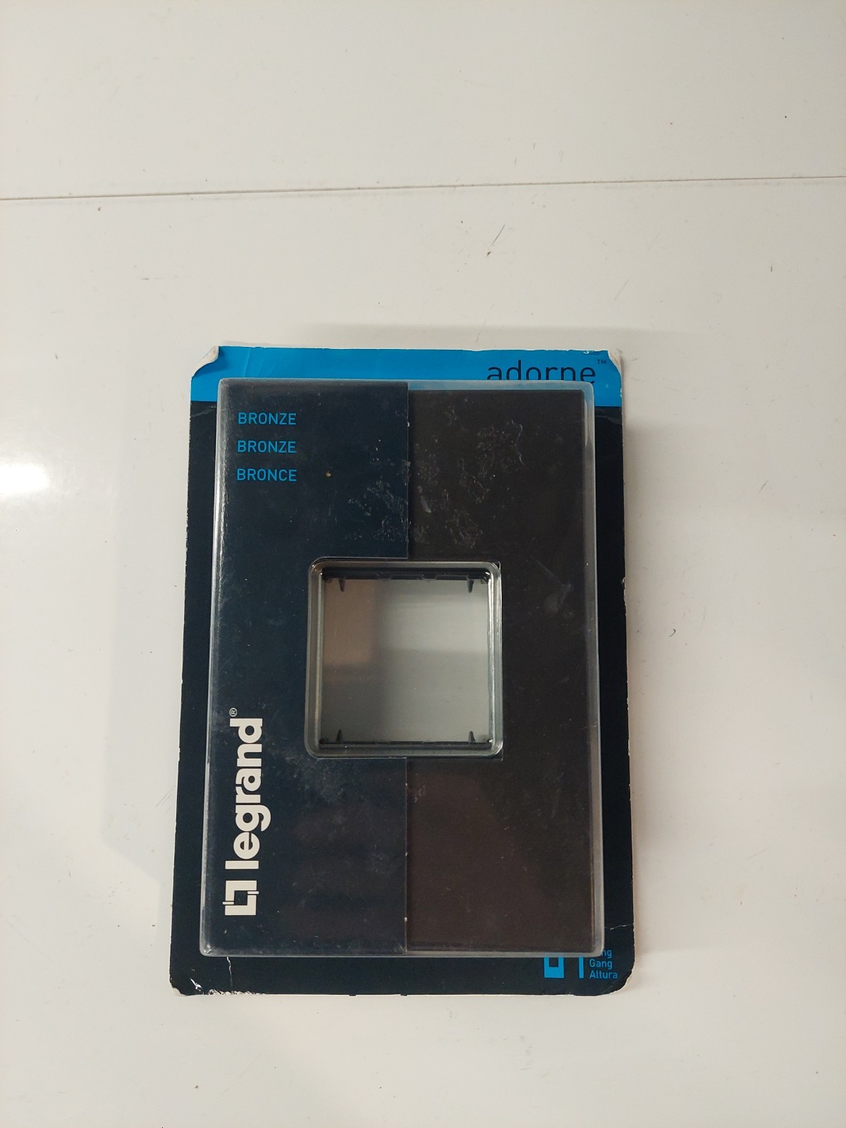 Legrand adorne  Bronze One-Gang-Plus Screwless Wall Plate 