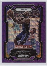 2023-24 Panini Prizm Monopoly Purple Wave Prizm LeBron James #40 3gq