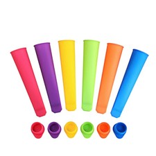 1~6X Silicone Push Up Frozen Stick Ice Cream Pop Yogurt Jelly Lolly Maker Mould