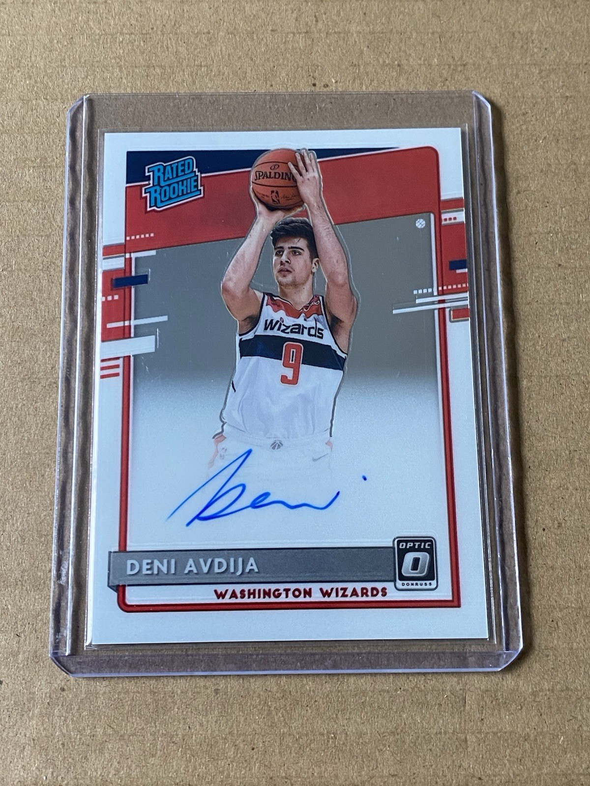 2020-21 Panini Optic Rated Rookie - Deni Avdija #159 On-Card Auto RC