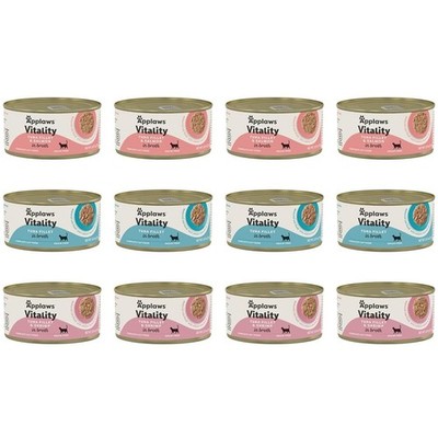 Applaws Vitality Grain-Free Shredded Wet Cat Food in Broth in 3 Tuna Flavors