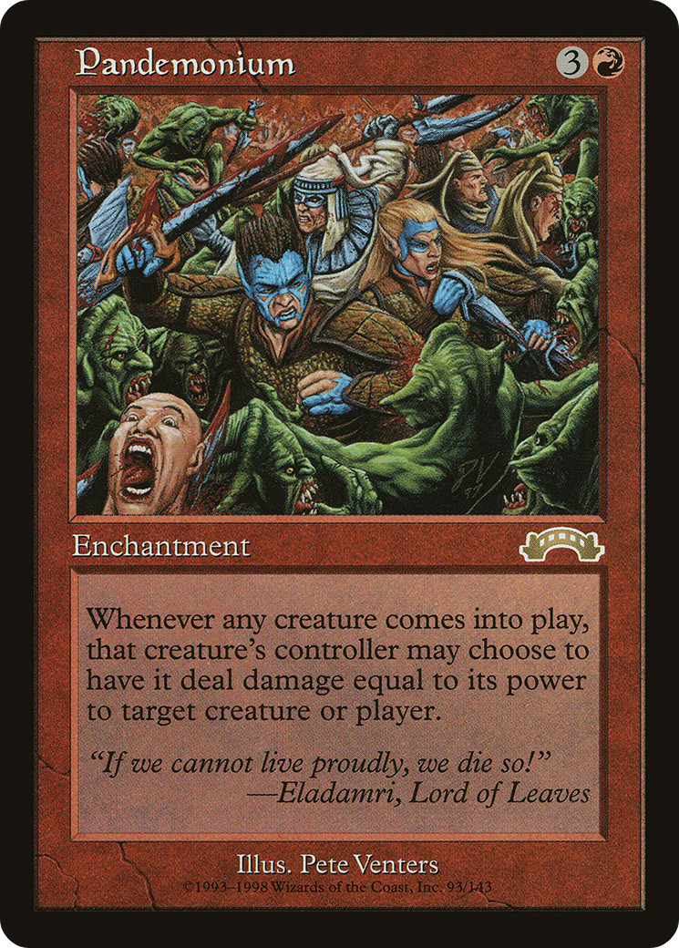 Pandemonium #93 (HP) Exodus EXO Magic MTG