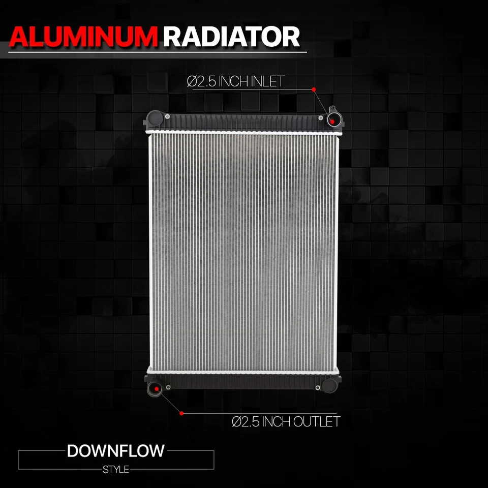 Radiador para camión 93-12 Freightliner FLD FL70/80/112 clase siglo esterlina Foto 2 de 4