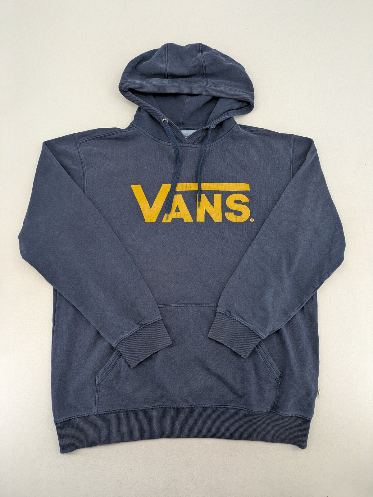 Vans Herren Hoodie Kapuzenpullover Blau Logo Pullover Sweatshirt Baumwolle