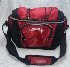 Coleman Soft Sided Cooler With Liner Front Pocket And Two Netted Pockets W/Strap
