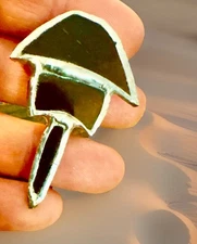 Handmade Stained Glass Horseshoe Crab Suncatcher Pin Brooch