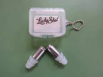 Lucky Shot Earplugs 27 Db NRR 9mm Case Ear Protection Shooting Power Equip NEW