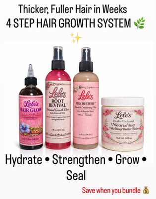 4 Step Hair Growth System Bundle for Thicker Fuller Hair in Weeks