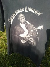 Vintage 1993 Howlin' Wolf Smokestack Lightnin Blues Graphic Shirt Black Mens XL
