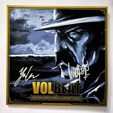 VOLBEAT Outlaw Gentlemen & Shady Ladies 2021 LP vinyl SIGNED by 3 AUTOGRAPHS