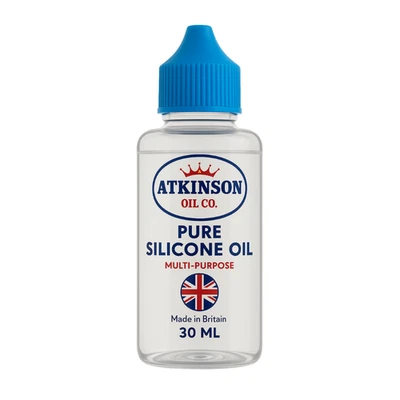 ATKINSON OIL CO. Silikonöl 30 ml - reines Gleitmittel für Kunststoffe, Gummi & Mechanismen Atkinson