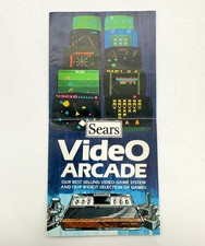 Vintage Sears Atari Video Arcade Cartridges Catalog Pamphlet Brochure GUC