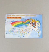 Rainbow Brite Sticker Album 1980s with Vintage Stickers Edited in Chile