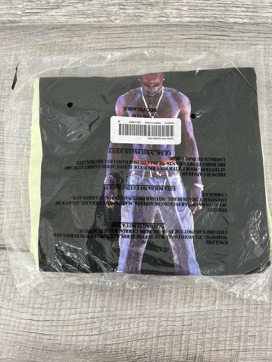 Supreme Tupac Hologram Tee T Shirt Pale Mint SS20 Men's Size