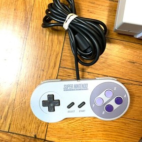 Super Nintendo SNES Original Console OEM System Set w/ Mario World & Donkey Kong