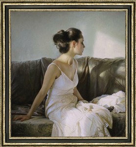 Original-Oil-Painting-female-art-nude-girl-on-canvas-30-034-x40-034