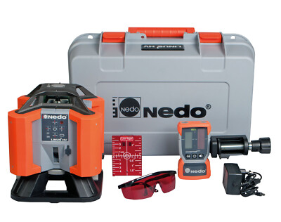 Nedo LINUS 1 HV Universallaser Rotationslaser h/v Laser LK 2M mit Laserempfänger