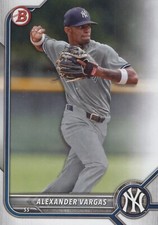 2022 Bowman Paper Prospect #BP-140 Alexander Vargas-New York Yankees {BOX 22 A6}