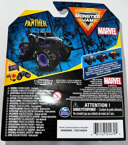 Monster Jam Black Panther 1:64 Monster Truck Toy - Picture 4 of 4