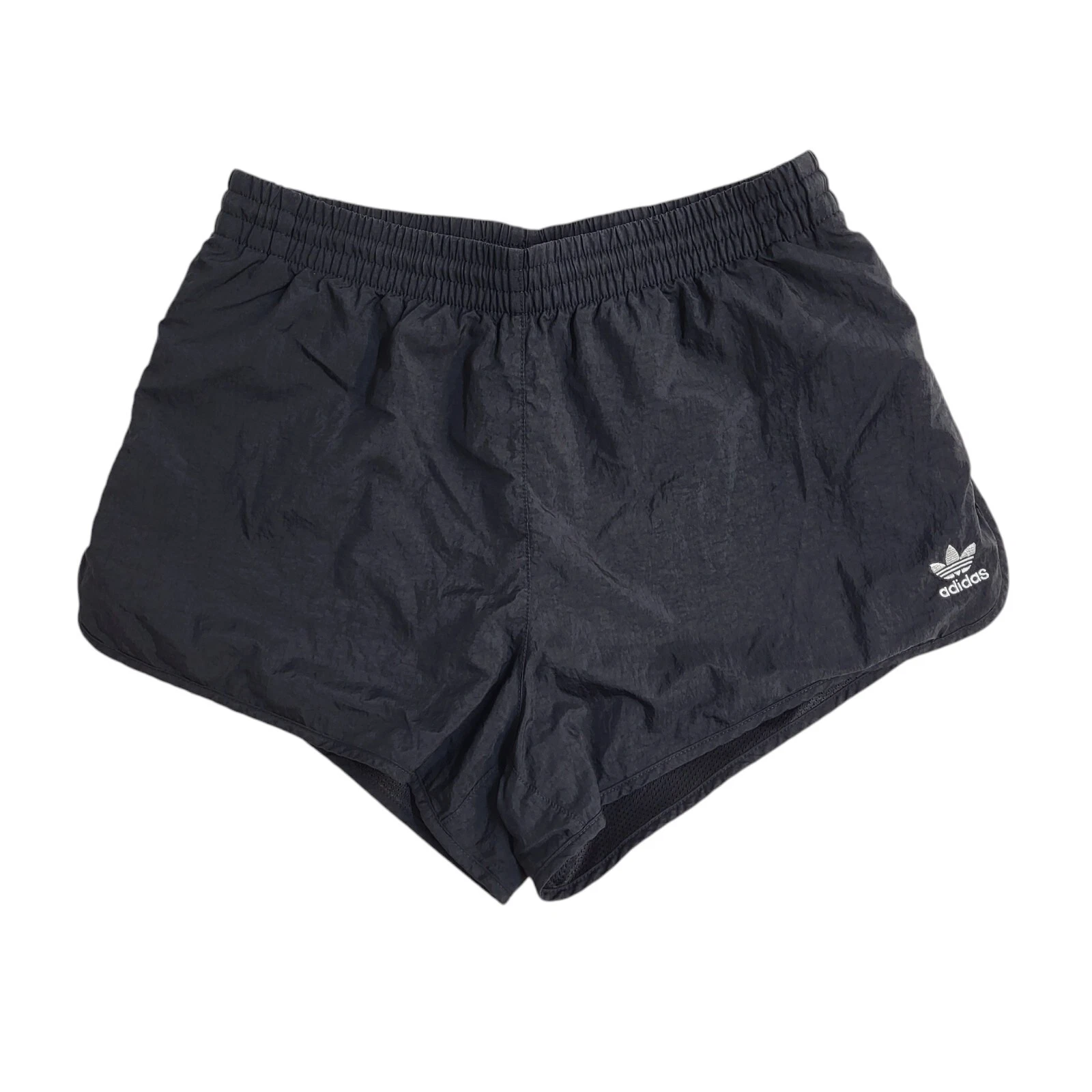 Pantaloncini sportivi Adidas neri con coulisse UK da donna taglia 8 W26 J837