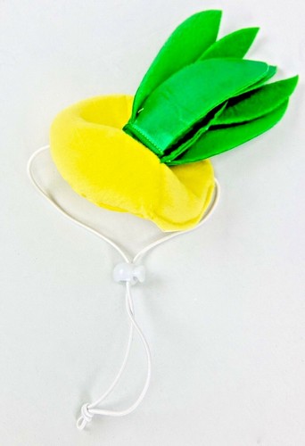 Small Dog Halloween Pineapple Costume & Headpiece Yellow Green Witch Crafters - Picture 5 of 12