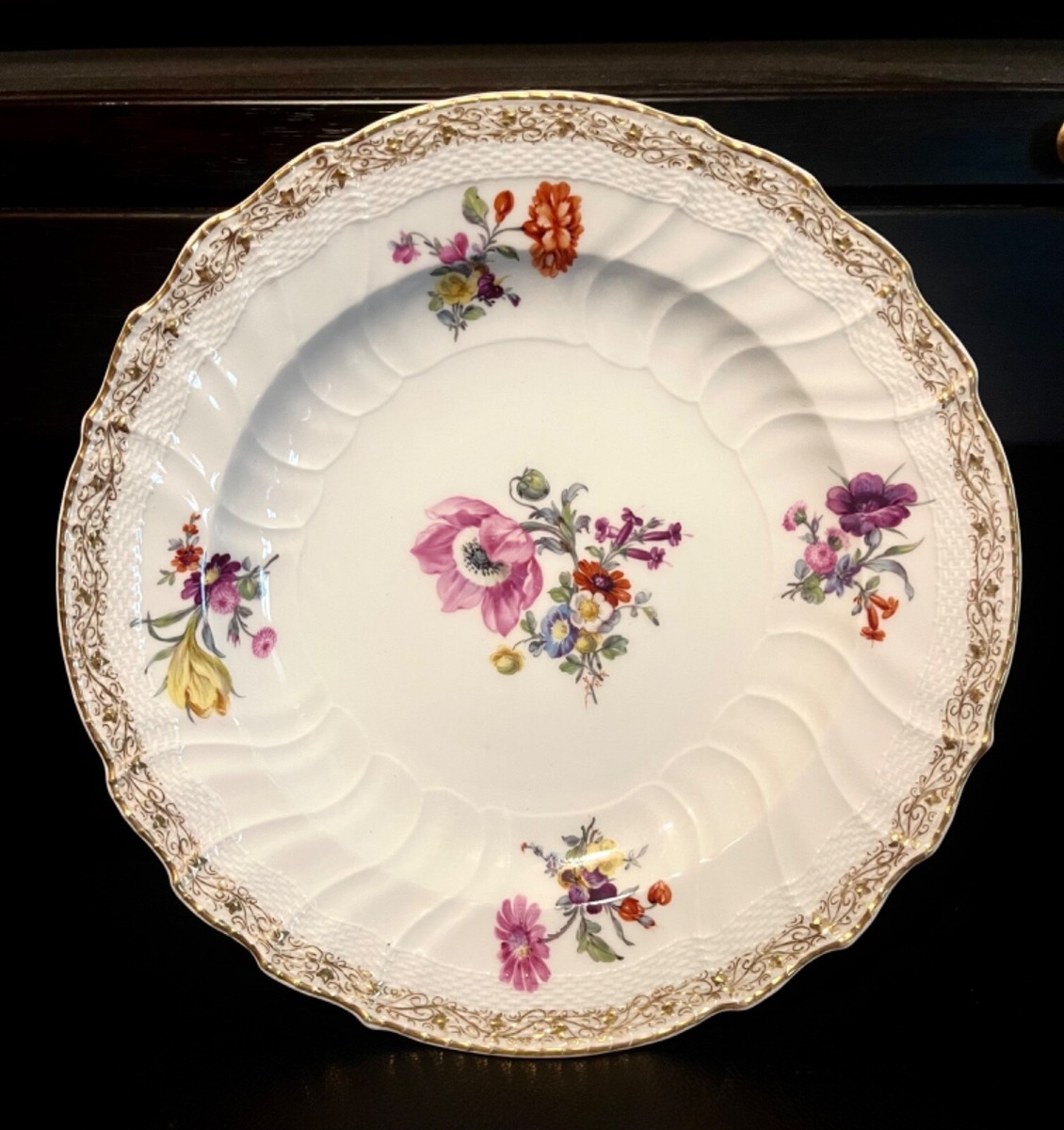RARE, BEAUTIFUL Set Of 12 Antique KPM Germany Berlin Porcelain
