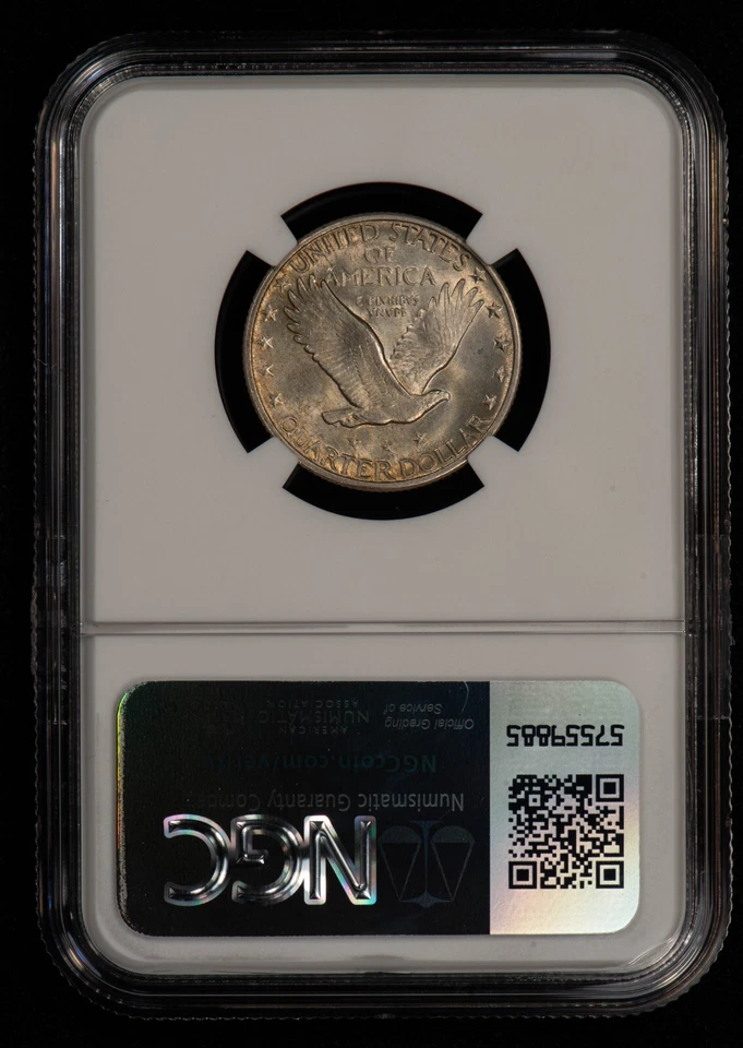 1930 25c Standing Liberty Silver Quarter - Full Head - NGC MS 62 FH - SKU-X6220 - Image 4 of 4