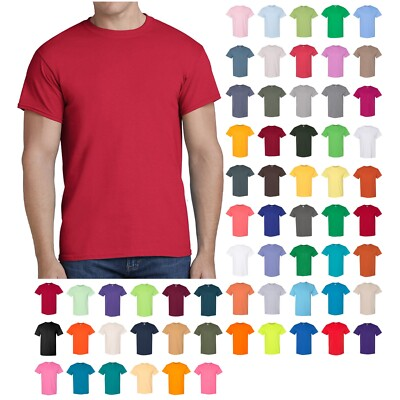 #ad #ad Gildan Heavy Cotton Mens Short Sleeve T Shirt Classic Fit Crew Neck Tee 5000 $11.62