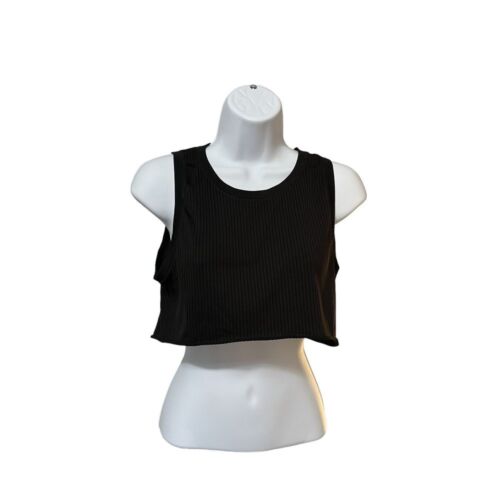 Athleta Women's Ribbed Crop Tank Top Pullover Size M