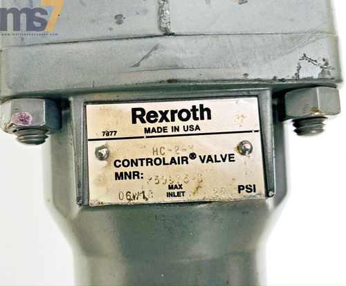 REXROTH HC-2-X CONTROL AIR VALVE 200 PSI LEVER OPERATED VALVE P50975-3 ...