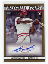ARISTIDES AQUINO - 2020 Topps Baseball Stars Autographs Gold BSAAAQ  SN 02/50 RC