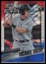 2014 Panini Prizm Draft Picks #60 Michael Suchy Prizms Red White and Blue Pulsar