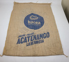 Hacea Coffee Bean Burlap Sack Guatemala Large Bag Cafe Lounge Decor 40" x 29"