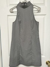 Urban Outfitters Halter Gingham Bodycon Checkered Medium Dress