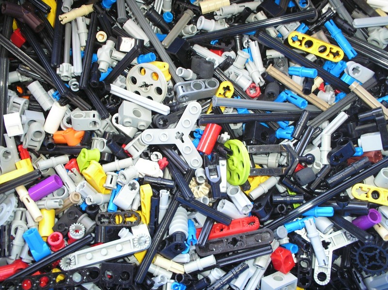 LEGO 100 Piece Technic Rod Axis Pin Connector Ref 4519 32062 3706 3749 43093..