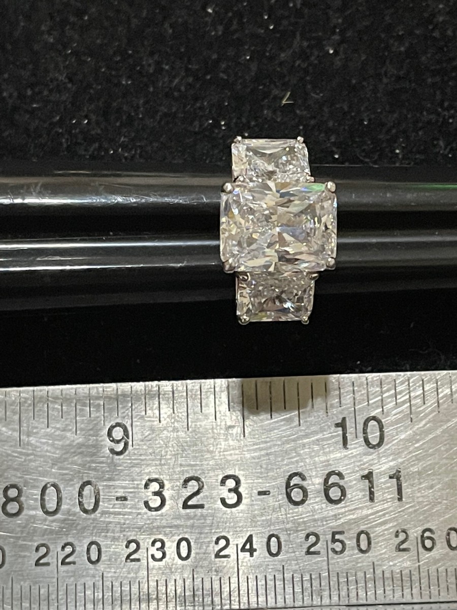 JTV Charles Winston Bella Luce CZ STERLING Ring Size