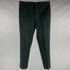 MARC JACOBS Size 32 Green Cotton Elastane Zip Fly Dress Pants