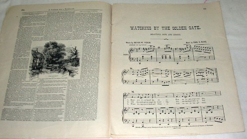 Original Agosto 1874 EL GLOBO MUSICAL libro de música, literatura, arte, drama - Imagen 7 de 8