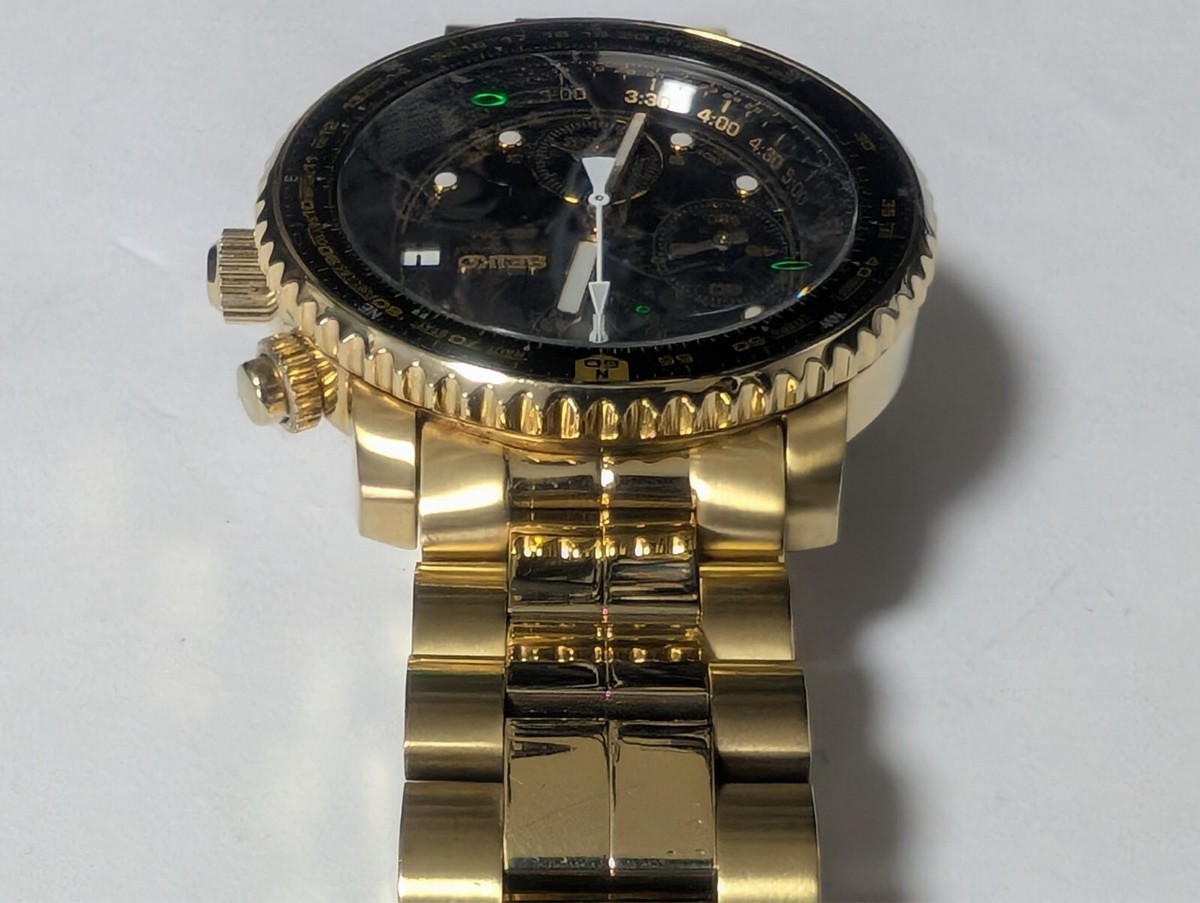 NMint SEIKO SNA414 SNA414P1 Flightmaster Pilot Watch Chrono NMint SEIKO SNA414 SNA414P1 Flightmaster Pilot Watch Chrono