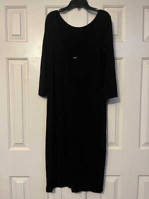 lulus black midi dress Sheath Bodycon Women's Size XL Scoop Back 3/4 Sleeve Women Sexy Sparkly Rhinestone Transeasonal-Shades This garment fits true Size:XS/0-2