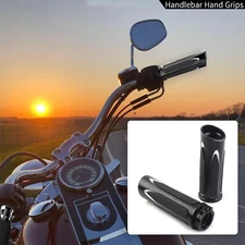 1" Handlebar Hand Grips Set For Harley Road King FLHR Softail 95-15 FXST FXSTC