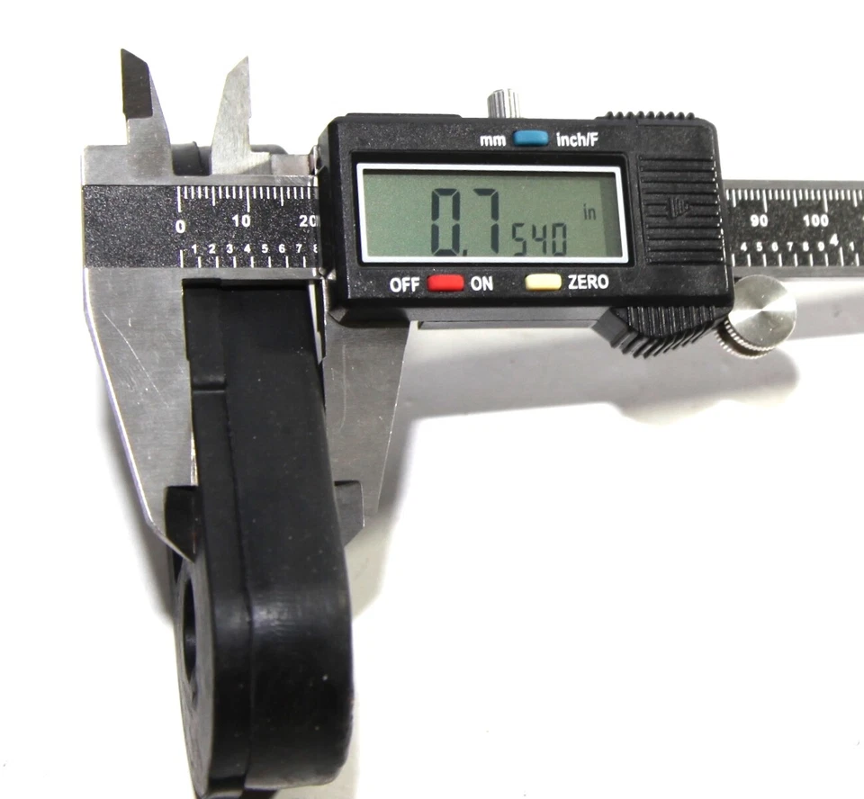 2 peças para 81-13 Dodge Ford Chrysler Plymouth sistema de escape isolante borracha preta - Imagem 3 de 4